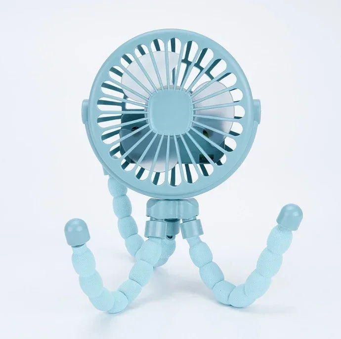 Octopus Multi-functional Stroller Handheld Mini Fan
