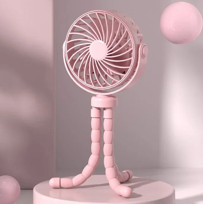 Octopus Multi-functional Stroller Handheld Mini Fan